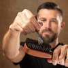 ZilberHaar Brush Cleaner - Beard and Hair Brush Cleaner Tool - Hand-Made Natural Hairbrush Cleaner Tool - 4.3 Inches Long and 1.9 Inches Wide at Rake End