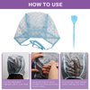 AHIER 23 Packs Hair Dye Coloring Kit, Include hair Dye Brush and Bowl Set, Hair Highlight Cap Kit, Ear Cover, Gloves, Shawl, Shower Cap for DIY Salon Hair Coloring Dye Tools