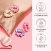 SILKIE x4 Set 100% Pure Mulberry Silk Black Brown Skinny Scrunchies Travel Pouch Everyday Hair Ties Elastics Hair Care Ponytail Holder No Damage (Chocolate)