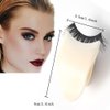 3 Layers Eyelash Storege Box with Mirror Circle Eyelash Holder Case with Lashes Trays & New Lash Clip Applicator Eye Makeup Tool for Women Girls Travel Case
