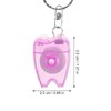 Healifty Dental Floss Mini Box Floss Picks Keychain Dental Floss for Home and Travel 5pcs
