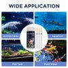 7 in 1 Aquarium Test Strips, 100 Strips Fish Tank Water Quality Test Freshwater Saltwater Test Kit for Test pH, Carbonate, Alkalinity, Hardness, Chlorine, Nitrite, Nitrate Aquarium Water Testing