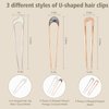 U-Shaped Hair Clip, French Hair Clip, Female, Girl Hair Styling AccessoriesGold+Silver