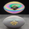 KPASON Football, Holographic Football Official Size 9 Reflective Glowing Footballs for Kids, Teens and Adults, Composite Leather Football