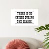 CafePress No Crying During Tax Season Wall Decal 20x12 Wall Decal, Vinyl Wall Peel, Reusable Wall Cling