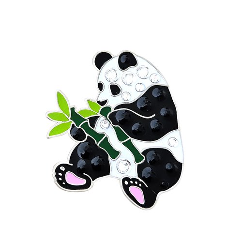 NAVIKA Panda Golf Ball Marker with Austrian Crystals | Magnetic Hat Clip Included | Animal Themed Bling Ball Marker | Golfing Accessory | Gift for Women and Junior Golfers
