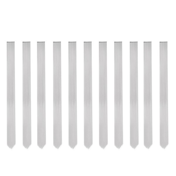 Beaute Galleria Bundle 11 Pieces Single Color 21 Inches Straight Party Highlights Clip In Synthetic Hair Extensions Cosplay Comic Con Halloween Costume (Gray)