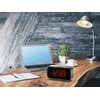 Emerson CKS1521 SmartSet Bluetooth Dual Alarm Clock Radio with 1.4” Orange LED Display, USB Charger, FM Radio, AUX Input, Auto-Dimmer, and Orange Accent Light