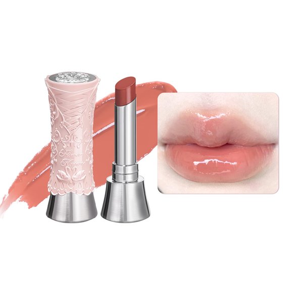 Flower Knows Swan Ballet Shine Lip Gloss Stick-Moisturizing Tinted Melting Balm-Hydrating Plumping Lip Color-Long Lasting Lip Makeup for Girls&Women,Vegan & Cruelty-Free,3.5g(B01 Little Star)