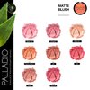 Palladio Matte Blush, Brushes onto Cheeks Smoothly, Soft Matte Look and Even Finish, Flawless Velvety Coverage, Effortless Blending Makeup, Flatters the Face, Convenient Compact, Berry Pink