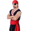 Halloween Pirate Costume Women Men Pirate Head Scarf Hat Accessories Pirate Sash Belt Pirate Bandana Headband Waist Belt