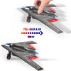 F35 B2 Airplane Toy, 2 Pack Fighter Jet Toy for Kids, Pull Back Toy Jets, Diecast Airplanes Model with Light & Sound, Metal Airplane Gifts for Kids Decor