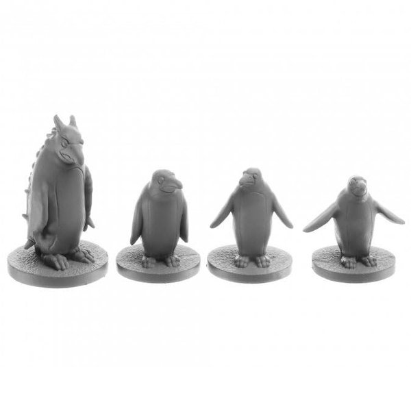 Reaper Penguin Attack Pack Miniature Figure 25mm Heroic Scale Bones USA Miniatures