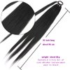 Ponytail Extensions 2 PCS Synthetic With Hair Tie Wrap Around Hair Braid Extensions Chignon Tail Rubber Band Hair Ring 26 Inch Ombre Braid DIY