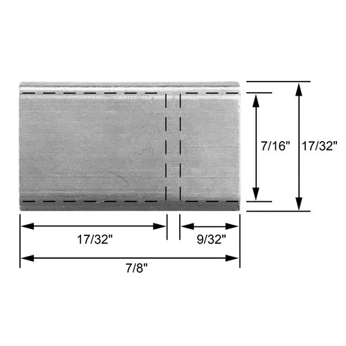Kohler 7/8" Long Single Handle Faucet Stem Adapter, Reversible