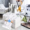 300 PCS Hair Clip Bow Display Cards Hair Barrettes Jewelry Display Holder Rectangle Paper Cardboard for Hair Accessories Display and Organizing, 4 x 2-1/2 Inches (Marble Stripe)