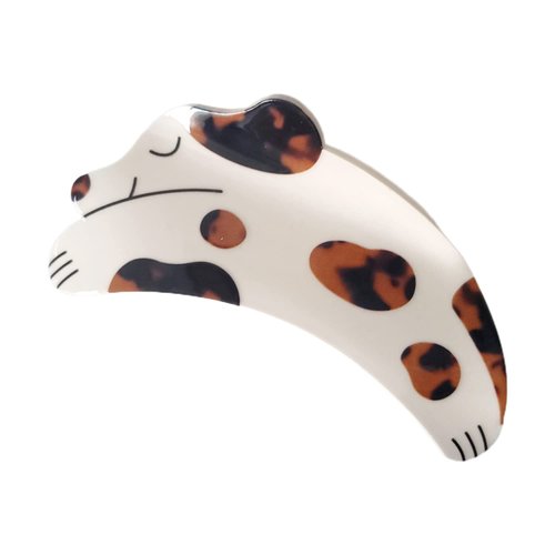 Hair Clips,Claw Clips,Hair Clips for Women,Spotted Dog Claw Clip,Cute Dog Shaped Hair Clip,EVA Hair Clips,Brown