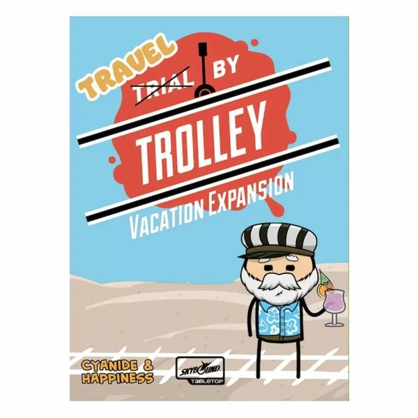 Skybound Entertainment Trial by Trolley: Vacation Expansion - Skybound, Party Game of Moral Dilemmas & Trolley Murder, Ages 14+, 3-13 Players,