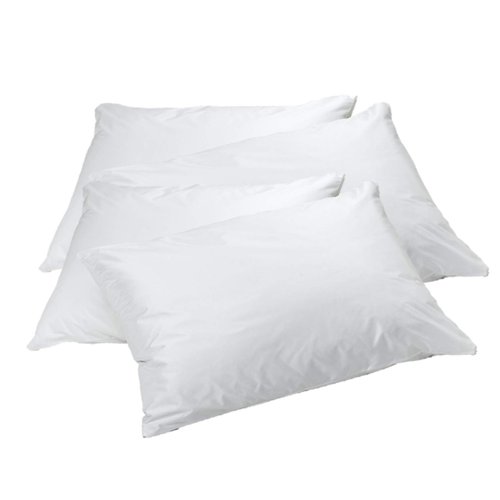 Elaine Karen 6-Pack Vinyl Pillow Protectors - Standard Size Zippered Pillow Covers - 100% Waterproof, Bedbug Proof - Washable and Reusable Pillow Encasement Covers