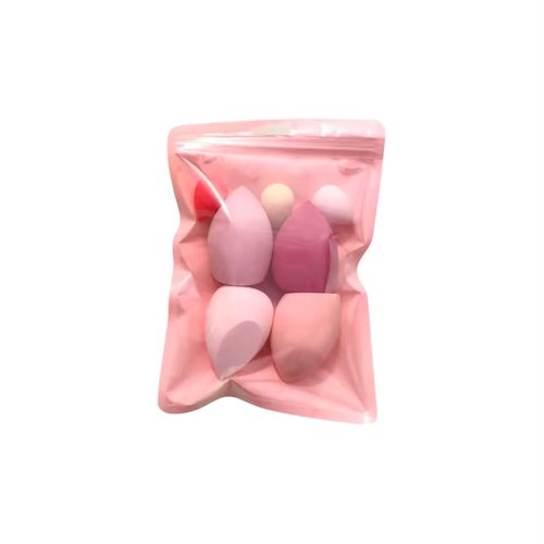 Pink Makeup Sponges 7 Pcs Set, Latex-Free Beauty Sponge for Blending, Makeup Sponges for Foundation Liquid Cream and Powder. Blender for Enhanced Make Up Application, Vegan and Cruelty Free