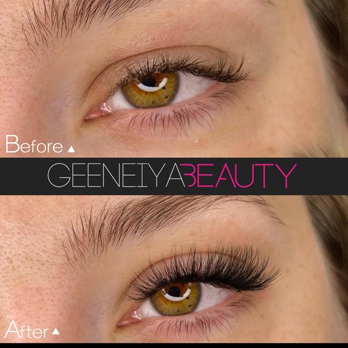 Geeneiya Mink Lashes Fluffy 5D Natural Look Mink Eyelashes Wispy Cat Eye Lashes D Curl False Eyelashes Reusable Strip 20mm Fake Lashes