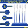 Patelai 100 Pcs Individually Wrapped Toothbrush Bulk Disposable Travel Toothbrushes Soft Bristle Tooth Brush Single Pack for Camping Adults Kids Hotels Guest Toiletries (Blue)