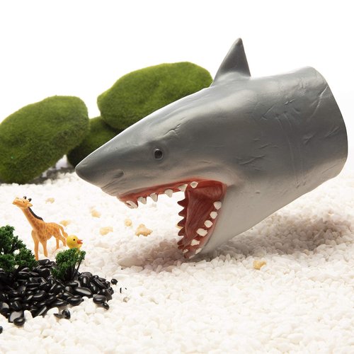 Yolococa Shark Hand Puppet Realistic Latex Animal Hand Puppets for Children Instagram Toys