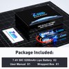 Zeee 2S 5200mAh Lipo Battery 7.4V 50C Hard Case Battery with EC3 Plug Compatible with 1/8 1/10 RC Vehicles Car Slash RC Buggy Truggy RC Airplane UAV Drone(2 Pack)