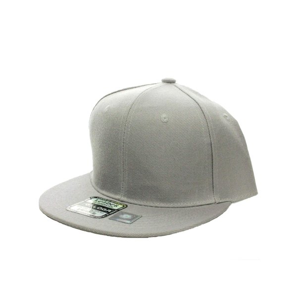 L.O.G.A. Plain Adjustable Snapback Hats Caps (Many Colors). (One Size, Light Gray)
