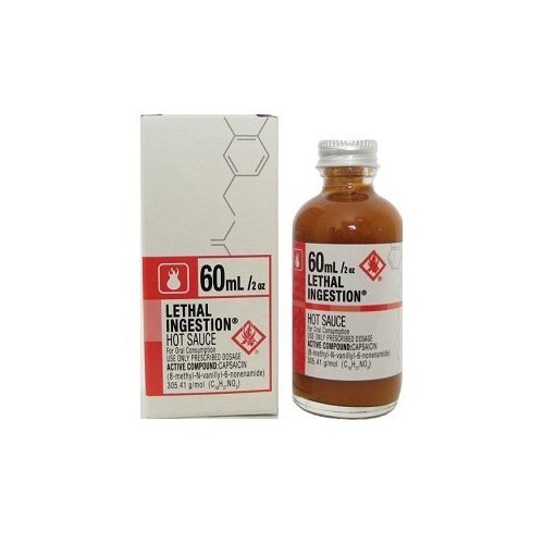 Cajohn's Lethal Injestion Bhut Jolokia Hot Sauce, 2oz.