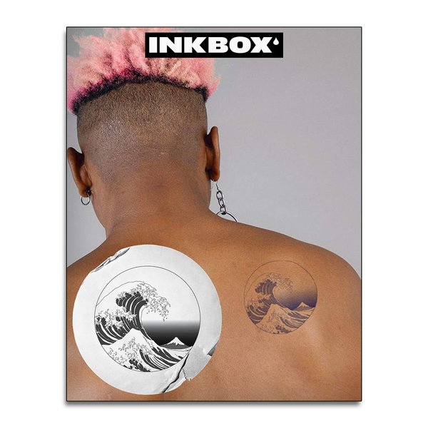 Inkbox Temporary Tattoos, Long Lasting Temporary Tattoo, One Premium ForNow Ink Water-Resistant Freehand Ink Tattoo (Hokusai)