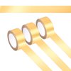 3PCS Gold Washi Tape - Metallic Foil Masking Tapes Stickers Self Adhesive Art Paper Tape Decorative Graphic Tape for DIY Craft Scrapbooking Gift Wrapping, 16ft. x 0.6in.