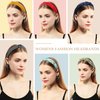 Gloppie Fashion Headbands Knotted Wide Headbands for Women Hair Accessories Workout Hairbands Top Knot Head Bands for Girls 3 Pack