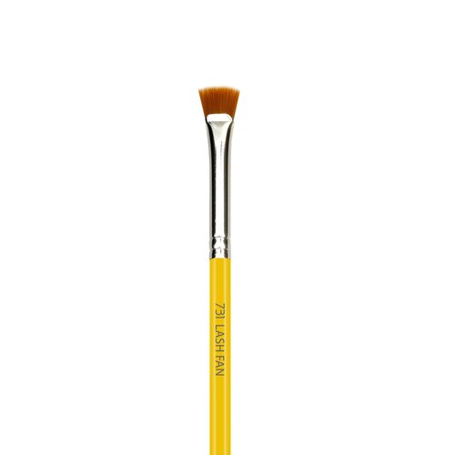 Bdellium Tools Professional Makeup Brush - Studio Series 731 Mascara Fan - With Soft Synthetic Fibers, For Applying Mascara (Yellow, 1pc)