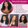 Ailwelia Deep Wave Bob Wig Human Hair 200% Density 5x5 Hd Lace Closure Wigs Human Hair Bob Wigs For Black Women Human Hair Wear And Go Glueless Wigs Curly Bob Wig Human Hair Wig Deep Wave Wig 14 Inch