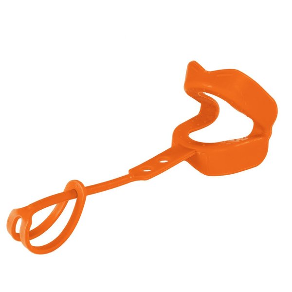 Kid's Comfort PRO Youth Double Sports Mouth Guard Wear with or Without Braces (Orange)