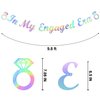 Pre-Strung In My Engaged Era Banner, Era Singer Engagement Banner for Engagement Party Decorations, Iridescent