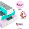 Gjinxi 12Pcs Nail Buffer Block, 4-Way Sponge Buffer Block Professional Manicure Tools Kit for Shine Polisher Nail Buffing Rectangular Art Care Buffer Block Tools for Smooth Glossy Nails