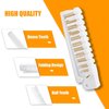 Qjaiune 6PCS Travel Foldable Brush Comb Portable Folding Comb, Anti-Static Hair Comb Mini Pocket Comb, Double Headed Hair Brush Hairdressing Tools Plastic Folding Comb for Men Women (White)