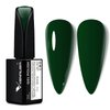 VENALISA 15ml Gel Nail Polish, Emerald Green Color Soak Off UV LED Nail Gel Polish Nail Art Starter Manicure Salon DIY at Home, 0.53 OZ