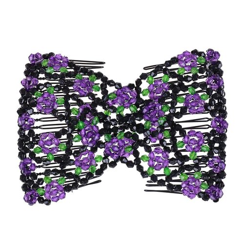 Ruihfas 6Pcs/Pack Magic Women's Easy Stretch Hair Comb Twist Up Do Insert Combs Bridal Hair Clips