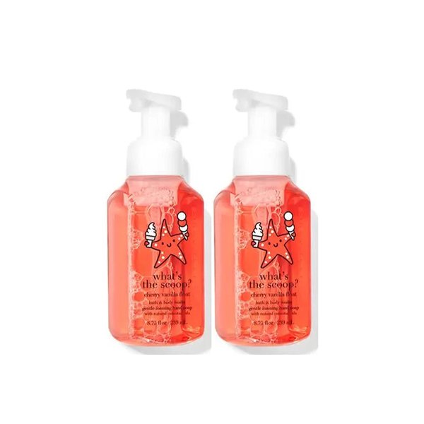 Bath and Body Works Cherry Vanilla Float Gentle Foaming Hand Soap, 2-Pack 8.75 Ounce (Cherry Vanilla Float)