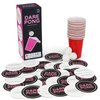 Prezey Dare Pong - Drinking Game for Adults, Bachelorette Party Games, Adult Party Games - Full Beer Pong Set and 50 Coasters with Dares - Perfect for Couples Games, Girls Night Games