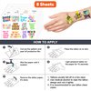 96 PCS Motivational Inspirational Quote Temporary Tattoos Stickers Birthday Party Decorations Supplies Decor Favors Cute Positive Affirmation Tattoo Sticker Gifts For Kids Boys Girls School Prizes
