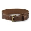 Style n Craft - 3" Wide Tapered Full-Grain Leather Work Belt, Durable and Rugged Belt, Dark Tan (98437)
