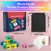 Wooden Blocks Spelling Game, Word Race Cube Game, Alphabet Matching Multiplayer, Stimulates The Brain's Imagination and Creativity, Flash Cards for Kids Suitable for Classroom, Parties