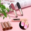3pcs Nail Silicone Brush, Reusable Nail Gradient Brush Silicone Jelly Head Nail Brushes Concealer Lipstick Makeup Brush Soft Nail Painting Ombre Brush for DIY French Nail Art Tip Manicure Tool