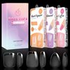 krofaue 3 Styles Short Nail Tips Kit - 720PCS Gel X Nail Tips Half Matte Coffin Nails Almond Nails Square Fake Nails Full Cover Press on Nails Extension for Soft Gel Nail Tips Set Art DIY Home - Gifts