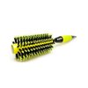 professional Round Hair Brush Nylon And Boar Bristle 302 (yellow) Italian Design By Alpha New York