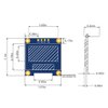 Dorhea 0.96 inch OLED i2c Display Module IIC Serial LCD Screen 0.96" LED Module Display Yellow Blue 12864 OLED /3.3V-5V 128 X 64 Compatible with Nano Display Raspberry Pi 51 Msp420 Stim32 SCR